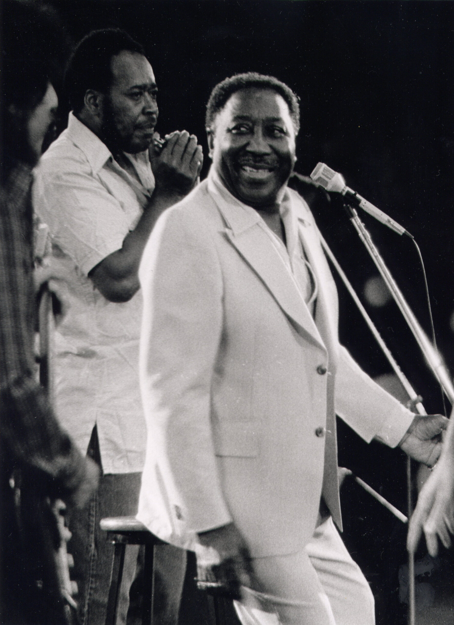 Muddy Waters performing on stage at Ontario Place Toronto in June 1978