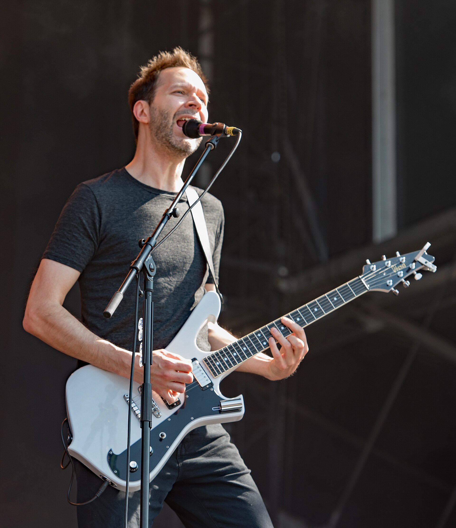 Paul Gilbert on stage with Mr Big at Wacken Open Air in 2018