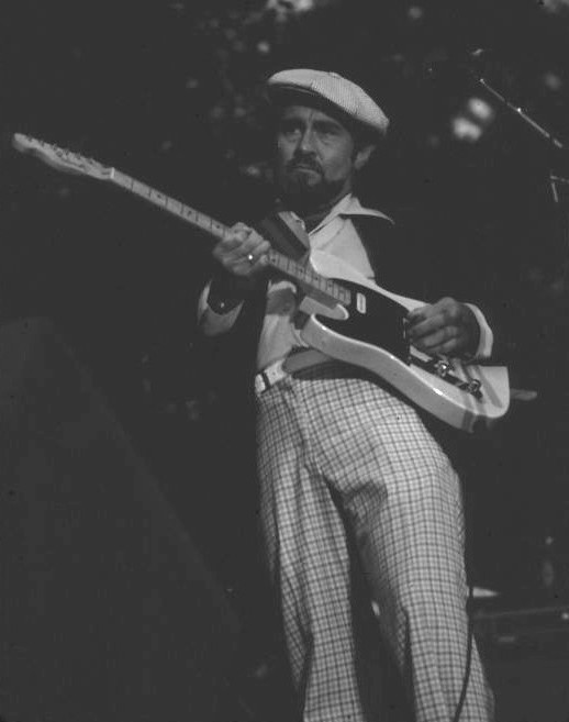 Roy Buchanan performing live with electric guitar