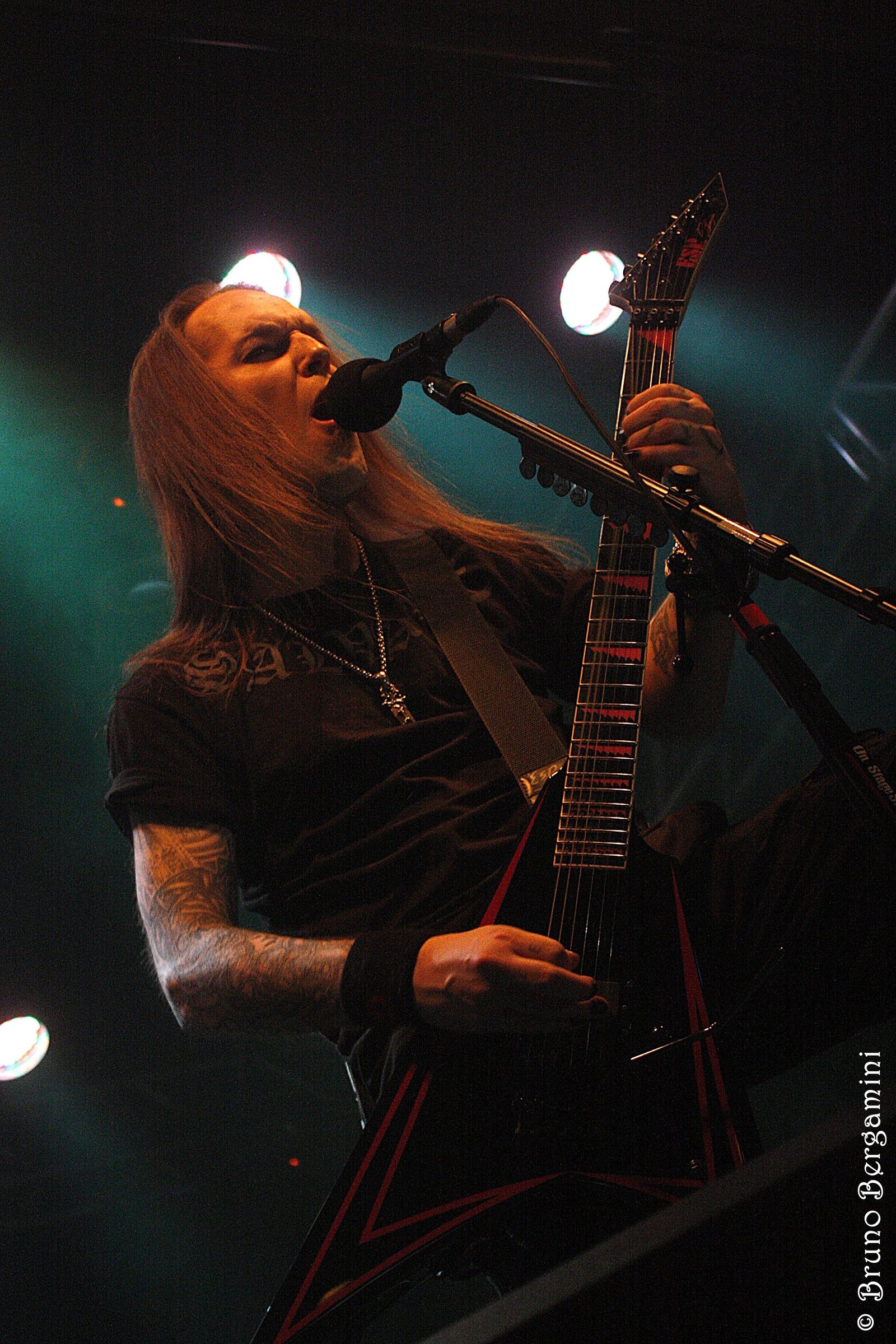 Alexi Laiho of Children of Bodom playing live